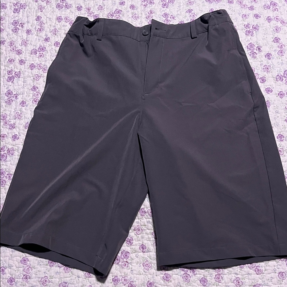 Boy’s Slazenger Charcoal Flat Front Golf Shorts